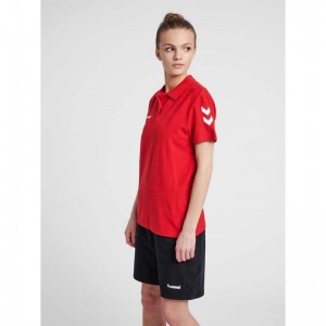 Hummel Go Cotton Polo T-shirts Damen Rot | 261082-542