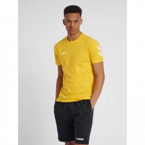 Hummel Go Cotton S/S T-shirts Herren Gelb | 453437-549