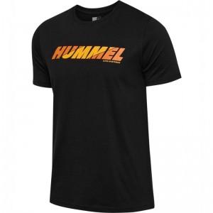 Hummel Graphic Bold Logo T-shirts Herren Schwarz | 156842-618
