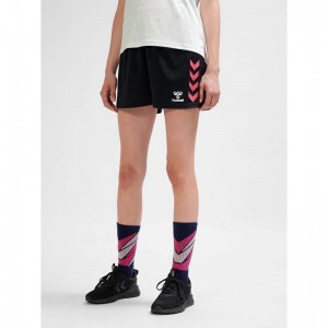 Hummel Graphic Universe Kurze Hose Damen Schwarz | 393268-351