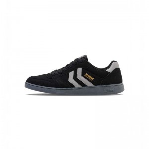 Hummel Handball Perfekt Synth. Suede Sneakers Herren Schwarz | 694908-727