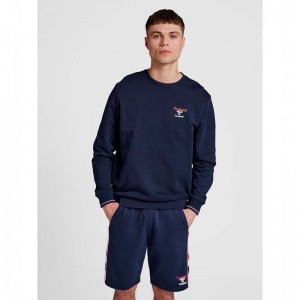 Hummel Ic Dayton Sweatshirt Herren Navy | 292549-702