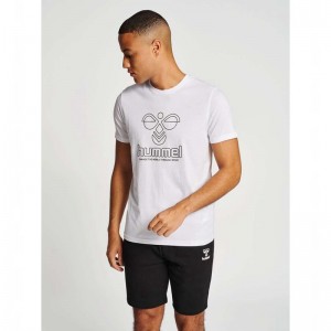 Hummel Icons Graphic T-shirts Herren Weiß | 146496-761