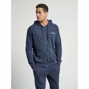 Hummel Isam Zip Hoodie Herren Navy | 441359-069