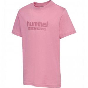 Hummel Jr Base S/S T-shirts Kinder Rosa | 154925-417