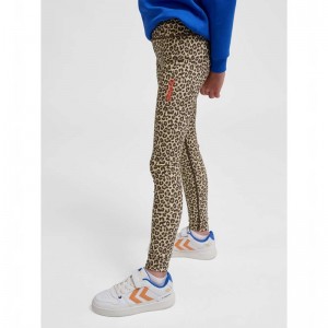 Hummel Jr Fast Mid Waist Sweatshirt Kinder Leopard | 320075-970