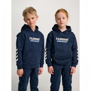 Hummel Jr Logo Kurze Hose Kinder Navy | 857051-071