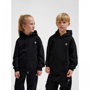 Hummel Jr Loose Bee Hoodie Kinder Schwarz | 200437-445