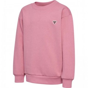 Hummel Jr Loose Crewneck Bee Sneakers Kinder Rosa | 492696-441