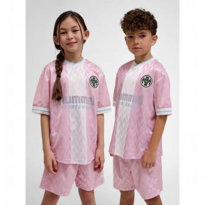 Hummel Jr Loose Fb Jersey S/S Kurze Hose Kinder Rosa | 978281-273