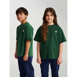 Hummel Jr Loose S/S Bee T-shirts Kinder Grün | 813214-267