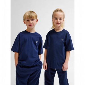 Hummel Jr Loose S/S Bee T-shirts Kinder Navy | 663811-238