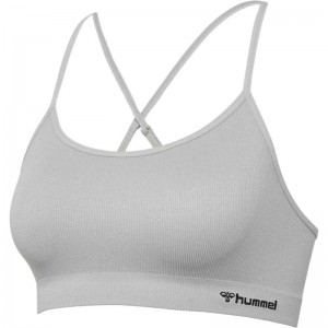Hummel Juno Seamless Sport BH Damen Grau | 731915-499