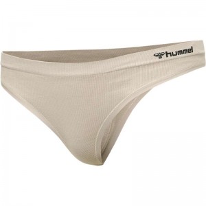 Hummel Juno Seamless Tanga Damen Beige | 958548-293