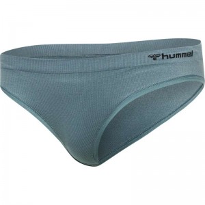 Hummel Juno Seamless Tanga Damen Blau | 334097-168