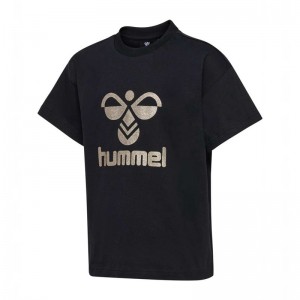 Hummel Karoline S/S T-shirts Kinder Schwarz | 435970-313