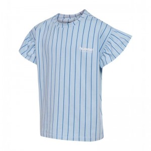 Hummel Kasandra S/S T-shirts Kinder Blau | 034107-004