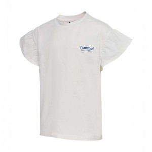 Hummel Kasandra S/S T-shirts Kinder Weiß | 101887-658