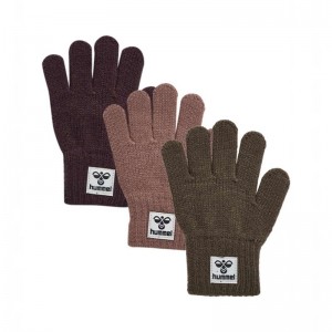 Hummel Kvint 3 Pk Handschuhe Kinder Braun | 295734-418