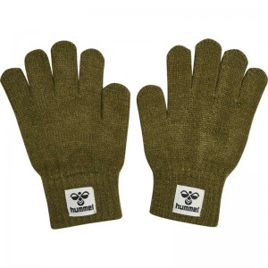 Hummel Kvint Handschuhe Kinder Olivgrün | 870555-398