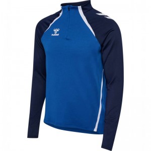 Hummel Lead 2.0 Half Zip T-shirts Damen Blau | 200153-254