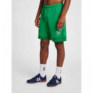 Hummel Lead Poly Kurze Hose Herren Grün | 846981-005