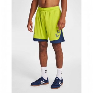 Hummel Lead Poly Kurze Hose Herren Grün | 013078-661