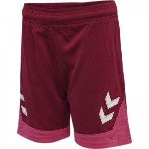 Hummel Lead Poly Kurze Hose Kinder Rot | 249593-916