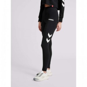 Hummel Legacy High Waist Strumpfhose Damen Schwarz | 594651-327