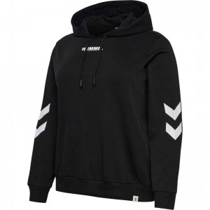 Hummel Legacy Plus Hoodie Damen Schwarz | 413246-929