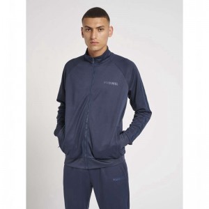 Hummel Legacy Poly Zip Jacken Herren Navy | 629025-490