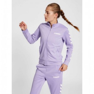 Hummel Legacy Poly Zip Kurze Hose Damen Lavendel | 302366-131