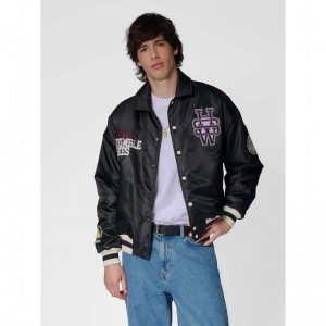 Hummel Letterman Sportswear Jacken Herren Schwarz | 522252-423