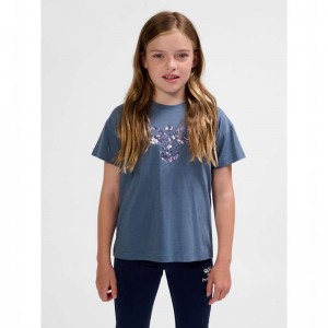 Hummel Libi T-shirts Kinder Blau | 529860-202