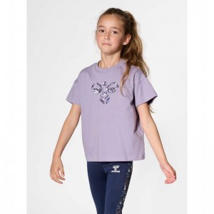 Hummel Libi T-shirts Kinder Lavendel | 333796-234
