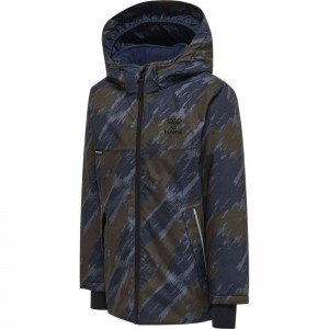 Hummel Logan Tex Jacken Kinder Olivgrün | 491357-959