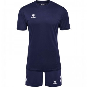 Hummel Logo T-shirts Herren Navy | 603154-571