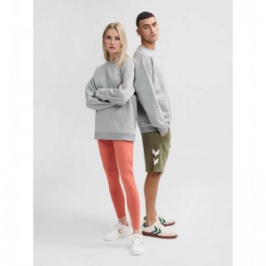 Hummel Loose Crewneck Bee Strumpfhose Damen Grau | 810798-064
