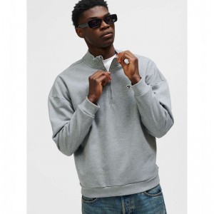 Hummel Loose Half Zip Bee Sweatshirt Herren Grau | 895488-452