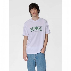 Hummel Loose S/S University Bee T-shirts Herren Weiß | 492016-221