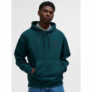 Hummel Loose Wrong Yellow Hoodie Herren Grün | 914829-631