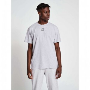 Hummel Lp10 Boxy T-shirts Herren Grau | 232226-675