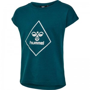 Hummel Luna S/S Tanktop Kinder Grün | 461605-682
