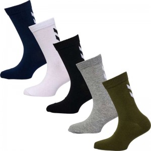 Hummel Make My Day 5-pack Socken Kinder Olivgrün | 708577-990