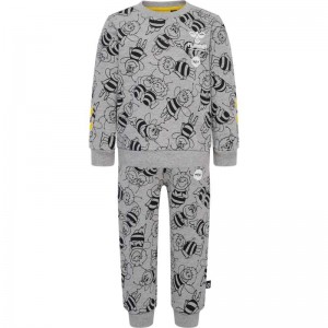 Hummel Maya Aop Crewsuit Sportbekleidung Kinder Grau | 140642-948