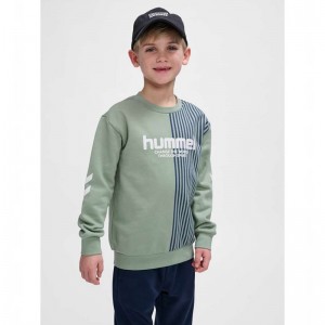 Hummel Mexi Sweatshirt Sweatshirts Kinder Grün | 762280-496