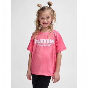 Hummel Mexine S/S T-shirts Kinder Rosa | 908441-051