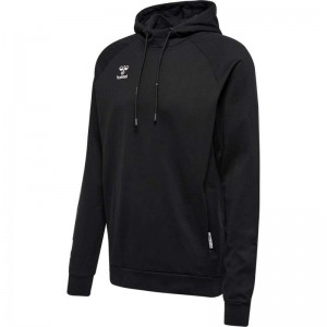 Hummel Move Grid Cotton Hoodie Herren Schwarz | 847932-663