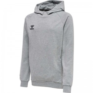 Hummel Move Grid Cotton Hoodie Kinder Grau | 252380-862
