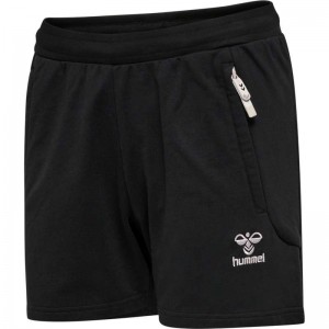 Hummel Move Grid Cotton Kurze Hose Damen Schwarz | 987944-949
